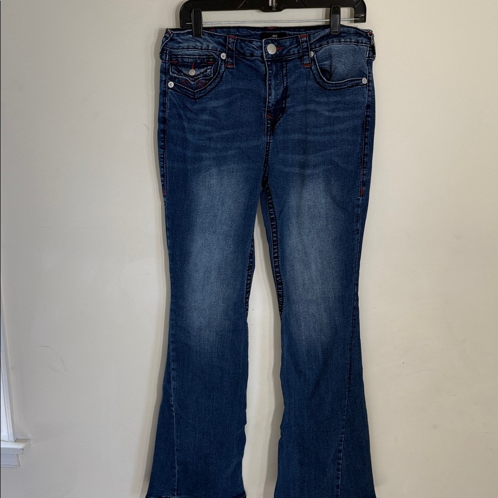 TRUE RELIGION, JOEY MIDRISE FLARE JEANS WOMEN’S 32 Y2K
